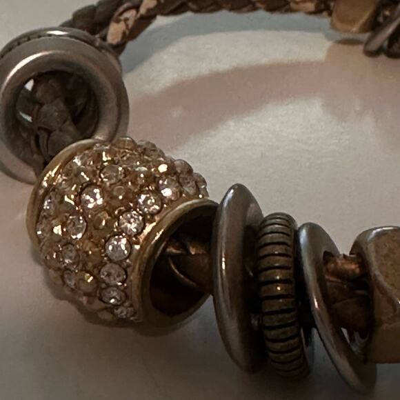 100% positive feedback RARE CHICO'S BISMA Braided Multi strand Chunky Bracelet - Picture 2 of 10